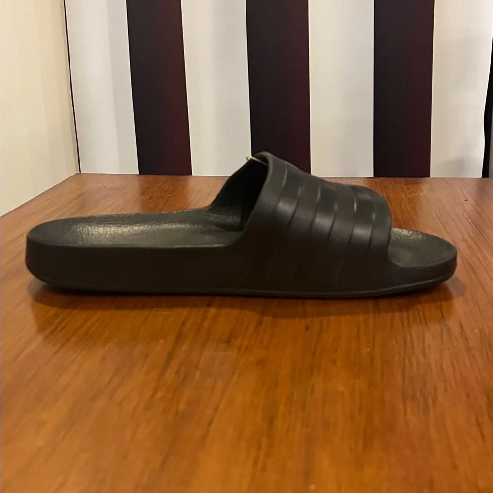 Adidas Adilette Aqua Slides Sandals Shoes black F35550 new Mens Size 10